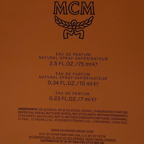 Michael Cromer Munich MCM Gift Set 3 Piece Roller Ball BNIP Cognac Viseto laurel - Picture 8 of 10